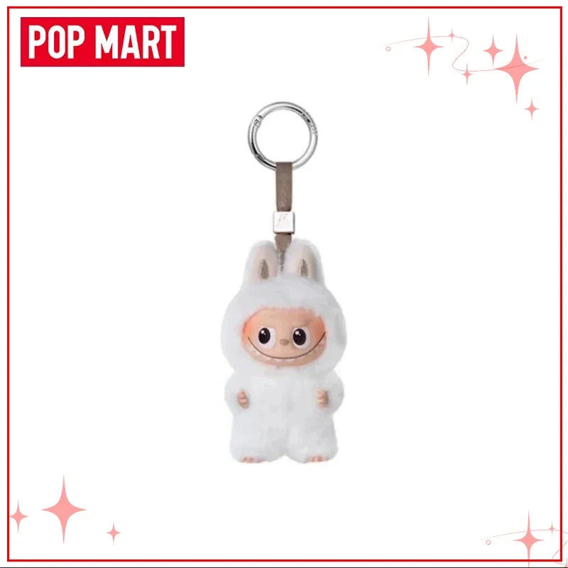 POPMART Чудовищата Лабубу V4 Pin for Love Series Blind Box Vinyl Face Plush Doll Visual Keyring Toy Коледни подаръци