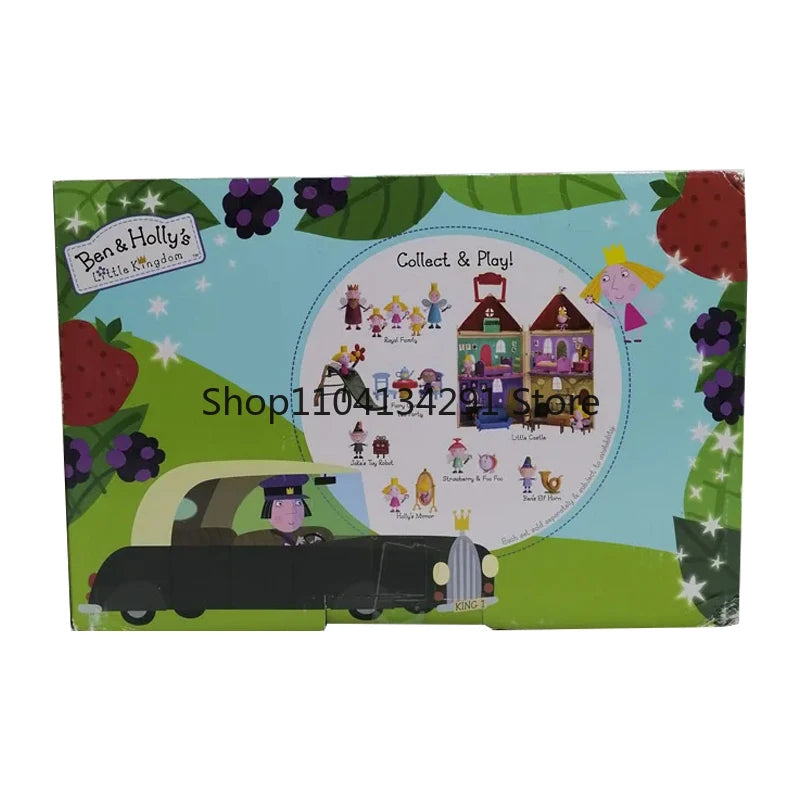 Original Ben And Holly's Little Kingdom Ben's Elf Horn Figures with Accessories Royal Car Collect Play Action Figures Kids Gift