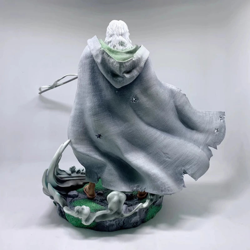 One Piece 32cm Silvers Rayleigh Action Figures Model Kit Anime Peripheral GK Toy Statue Holding Sword Desktop Ornament Boy Gift
