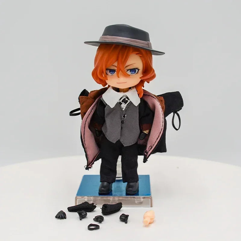 20cm Bungou Stray Dogs Nakahara Chuuya Anime Figure Dazai Osamu Action Figure Edogawa Rampo Figurine Collectible Model Doll Toys