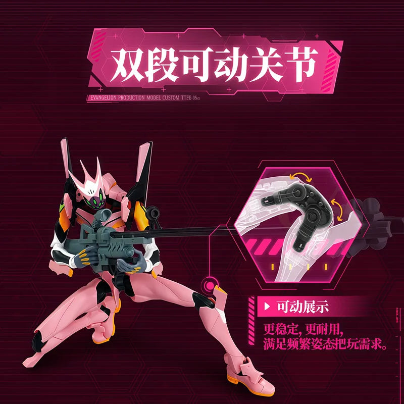 NEW BLOKEES Neon Genesis Evangelion‌ Eva Unit-08 Action Figures Model Assembly Toys Portable Desktop Ornament Birthday Gifts