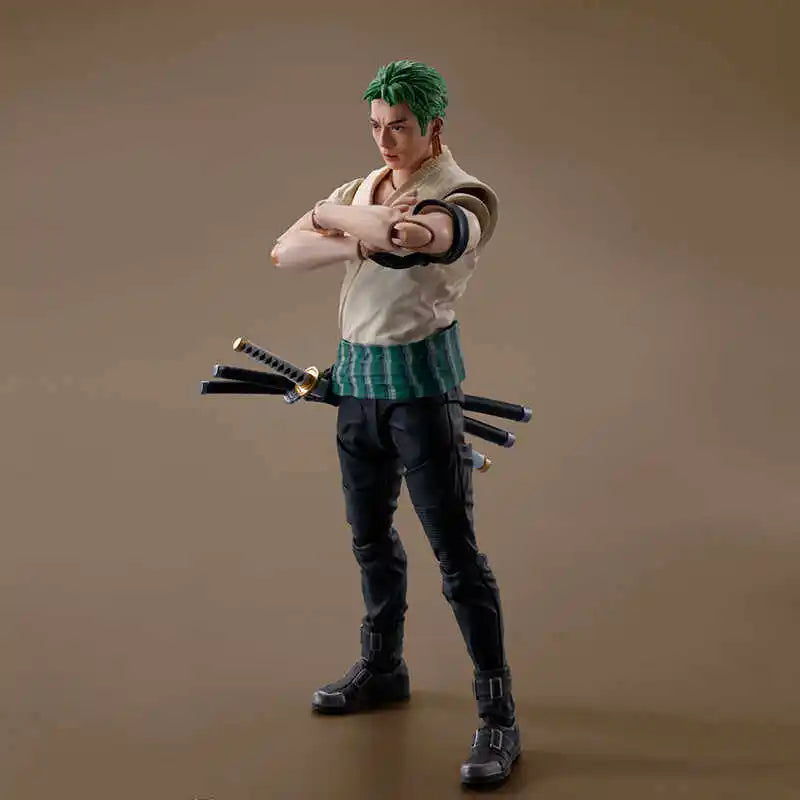 Bandai SHF Roronoa Zoro Action Figure Netflix Live Action One Piece Authentic Articulated Brand New Collectible For Anime Fans
