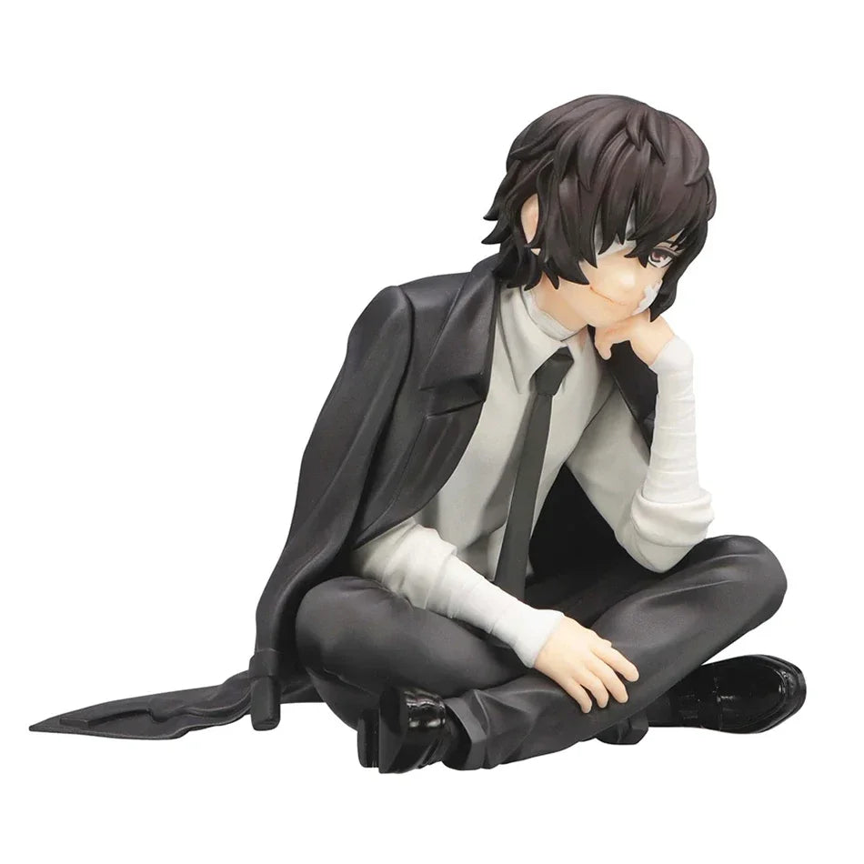 DIE 12 cm große Bungo Stray Dogs Dazai Osamu Noodles Press Figur Japanische Cartoon-Figuren-Kollektion Niedliches Spielzeug
