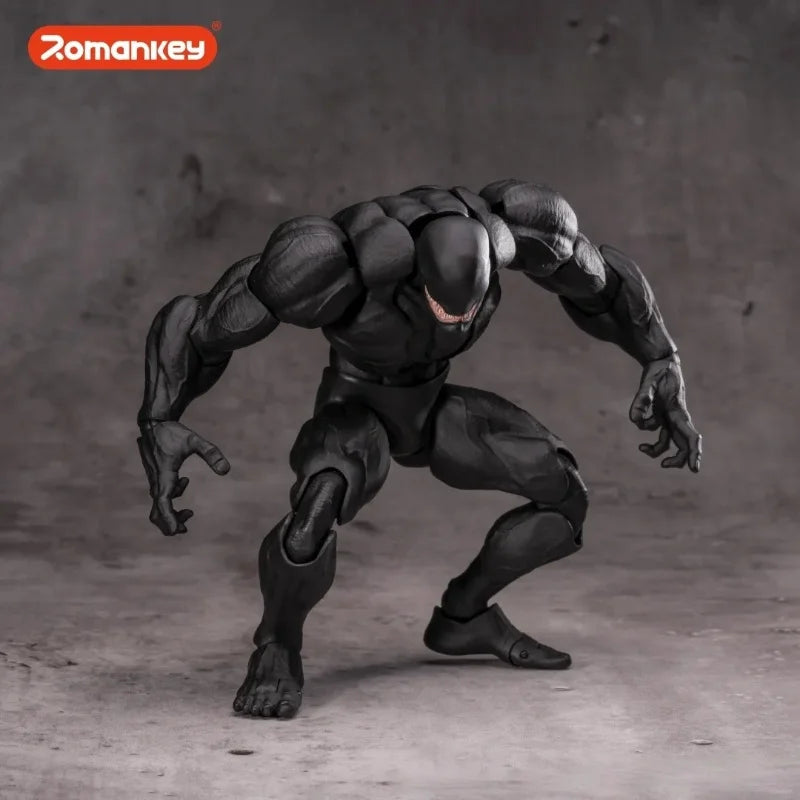 Romankey Big Guy Black Male Body Action Figure - Limited Edition Original PVC Muscle Replaceable Accessories for WF Exhibition