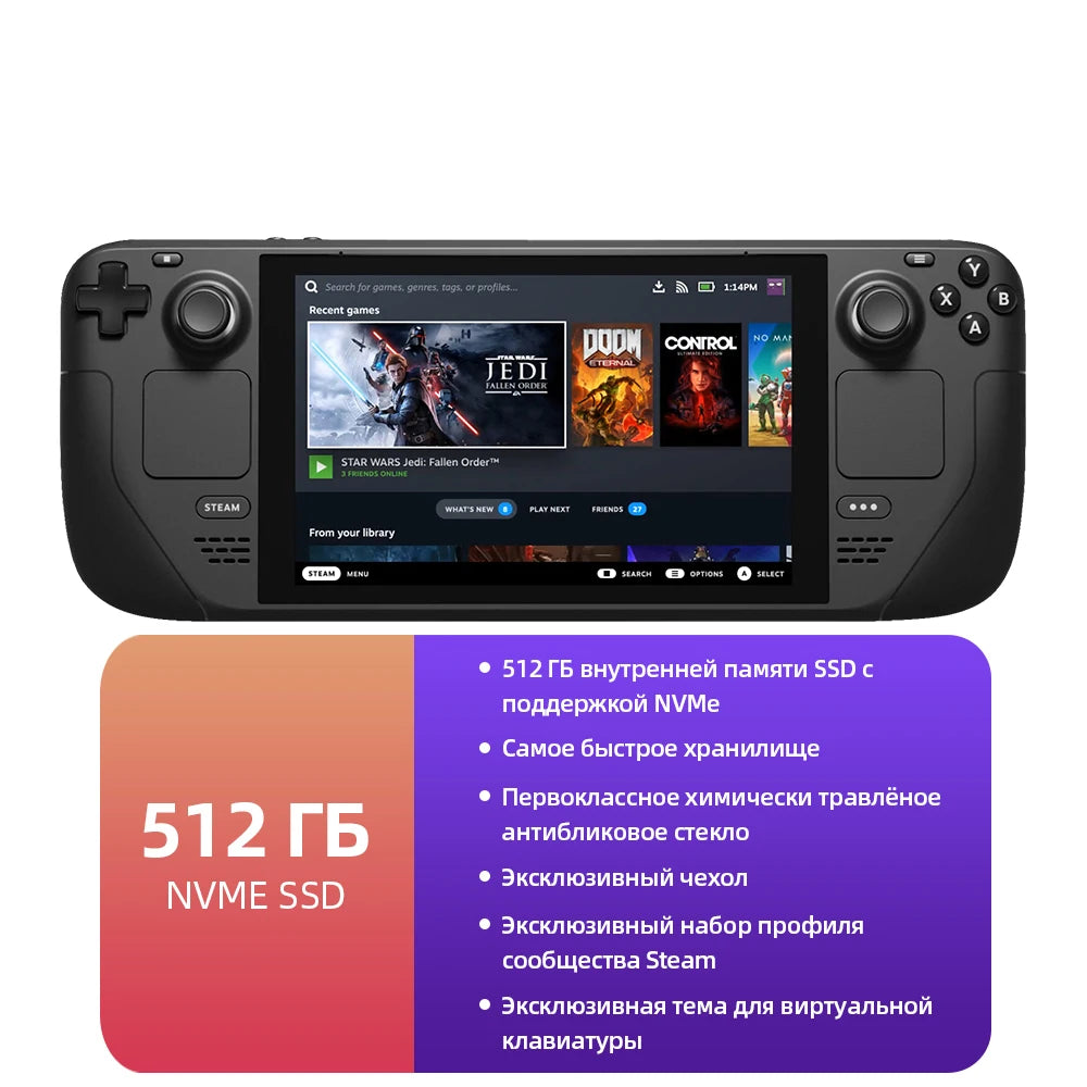 4.3 Inch Steam Deck Handheld Video Game Console 512GB Support WIFI Built-in 400+ Games Portable Game Console 100% Original