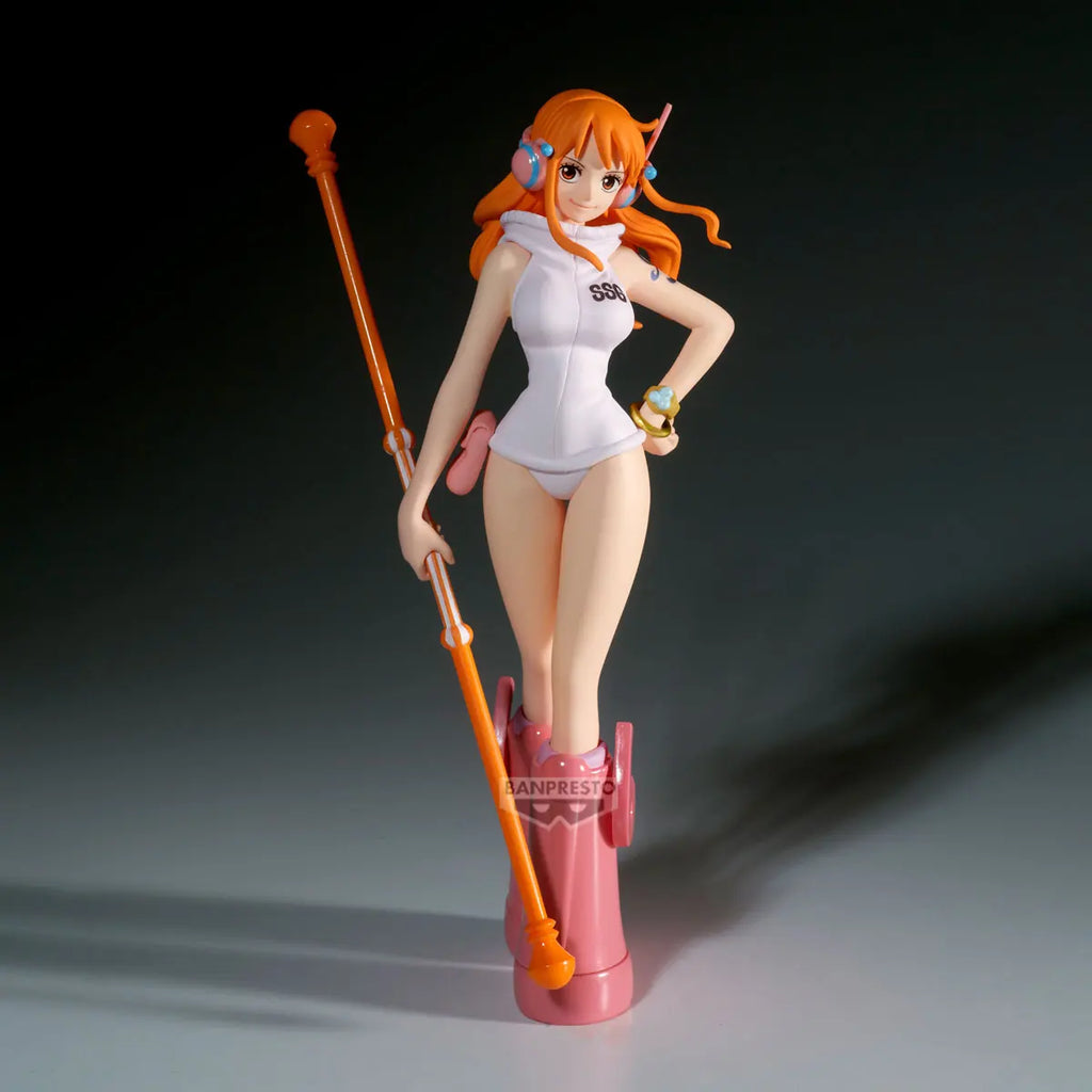 In Stock BANDAI Banpresto "One Piece" The Shukko NAMI ver.EGGHEAD 16cm Bishoujo Doll Original Collectible Anime Figure Model Toy