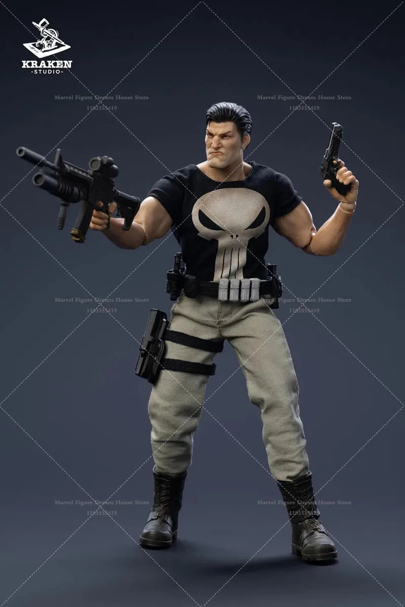 1/12 Scale Ancient Hammers Axes Swords And Modern Guns Urban Crime Punisher 6-inch Full Set Action Figure Soldier Kraken Studio