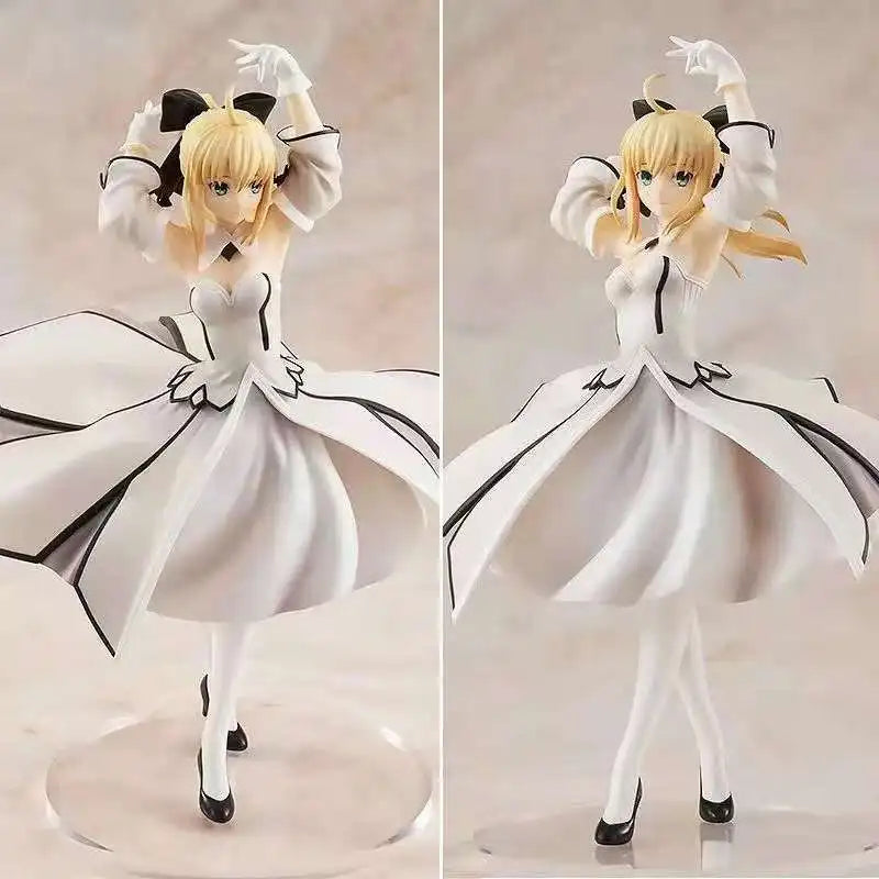 Bewegliche Anime-Figur Fate Stay Night Saber Altria Pendragon Modell Spielzeug Geschenk für Sammler Geburtstag