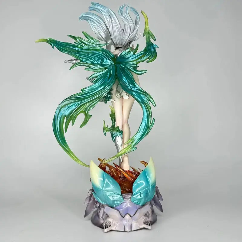 New 32cm Anime Girl Bishoujo Action Figure Luminous Neon Butterfly Design Collectible Model Two-Dimensional Statue Decoration