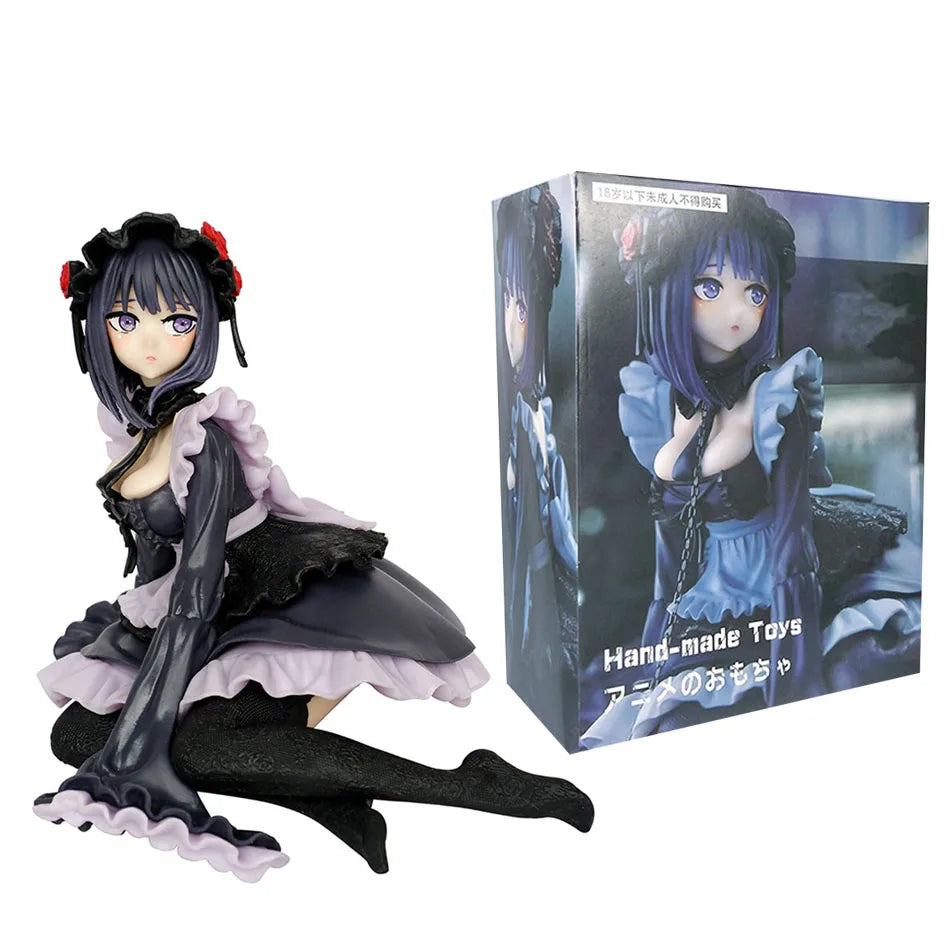 19 см My Dress-Up Darling Аниме екшън фигурка - Черна прислужница Костюм Kitagawa Marin Shizuku Kuroe Фигурка Колекция Модел играчка Подарък