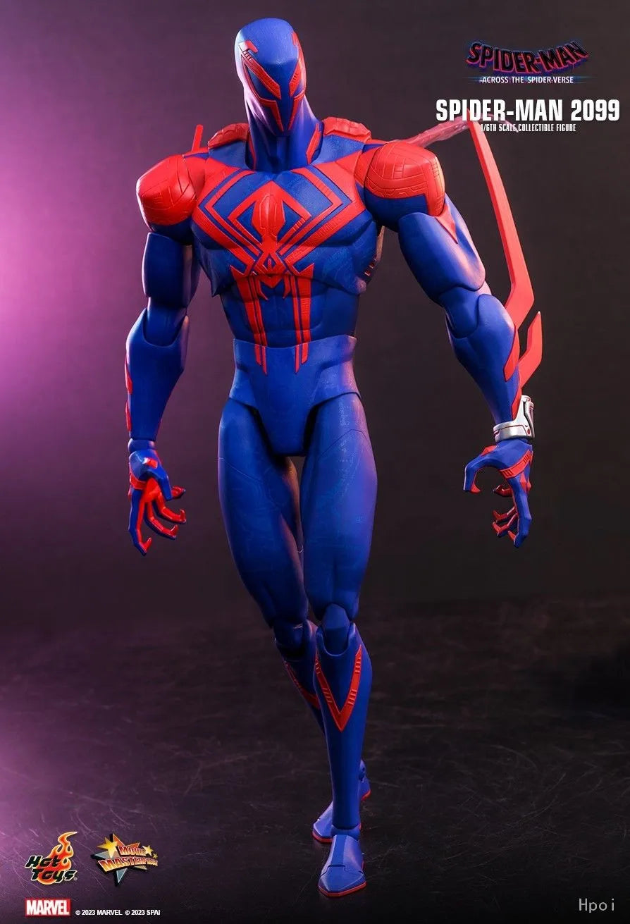 In Stock Original Hot Toys MMS711 SPIDER-MAN ACROSS SPIDER-VERSE PART ONE SPIDER-MAN 2099  Anime Figures Models Gifts Toys