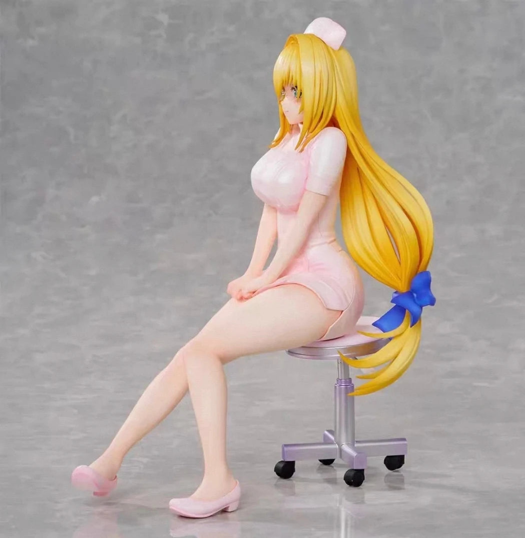 In Stock Original UnionCreative To Love-Ru Darkness Tearju Lunatique Nurse Series Animation Figure Collection Model Toys