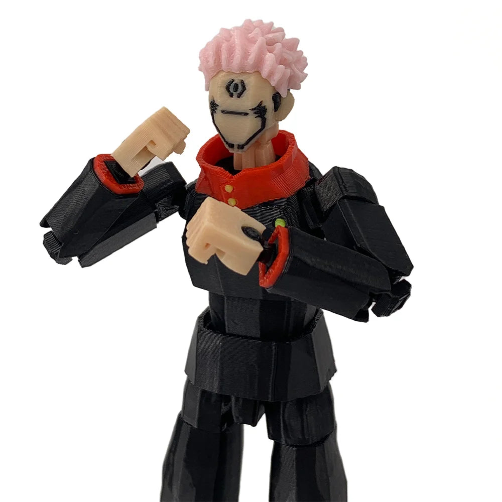 3D Printed Jujutsu Kaisen Ryomen Sukuna Anime Multi-Jointed Shapeshift Toys Action Figures Mannequin Model Ornaments Gifts