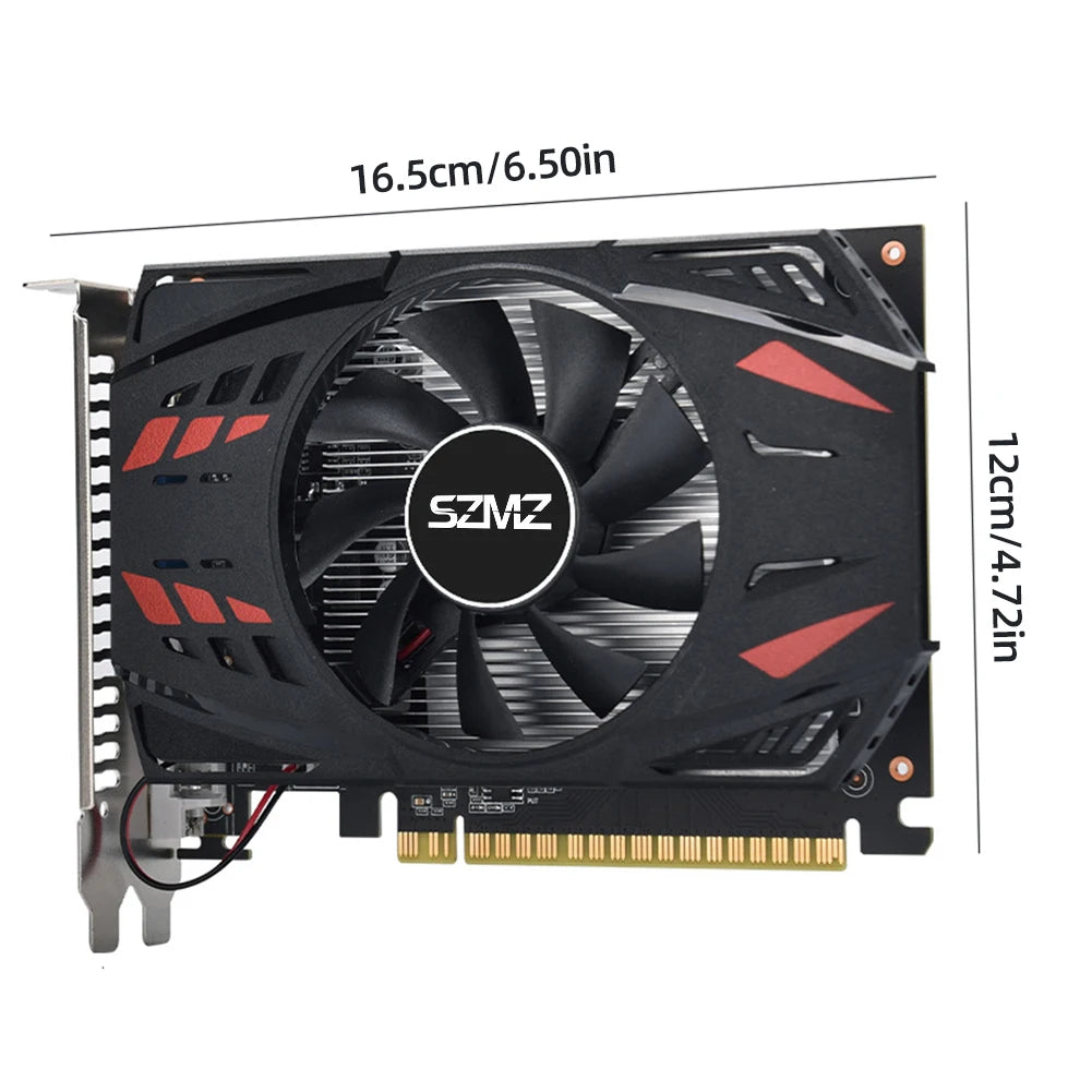 GT730 Desktop-Grafikkarte HD + VGA + DVI DDR3 4 GB Computergrafikkarten PCI-E2.016X Gaming-Grafikkarte 128 Bit mit Lüfter