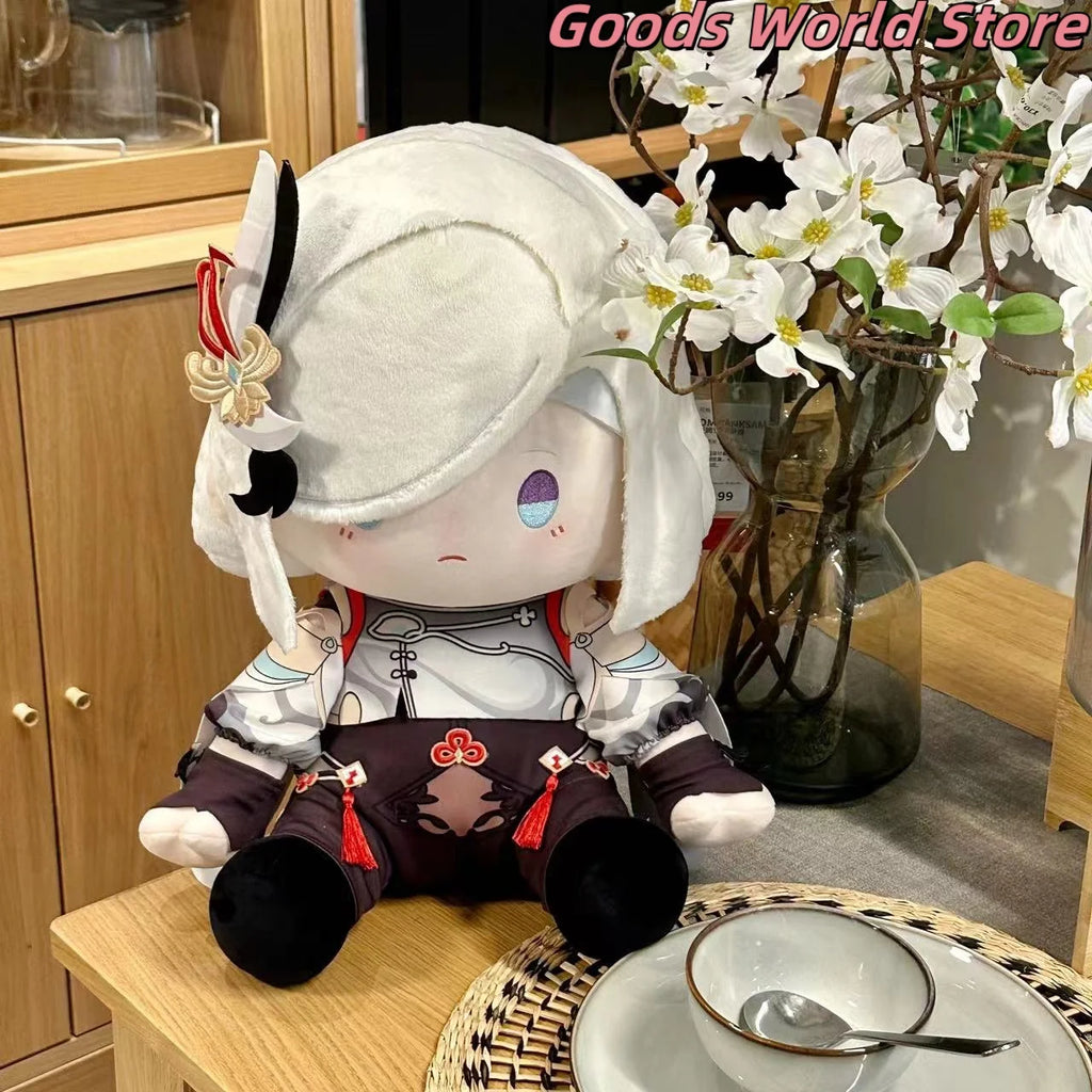 Shenhe Kissen Modell Ornament Dekoration Mihoyo Spiel Genshin Impact Shenhe Cosplay Kostüm Anime Figur Modell ACGN Halloween Geschenk