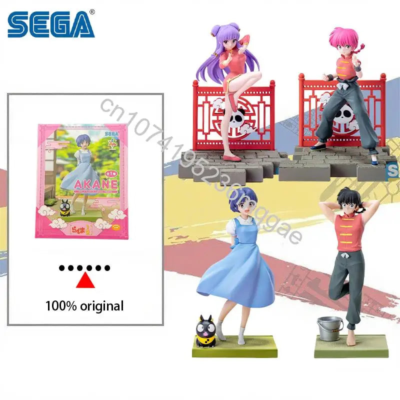 In Stock Ranma 1/2 Luminasta Tendou Akane Shampoo Ranma Figure Anime Model Toy Collection Desktop ornaments Gift Original