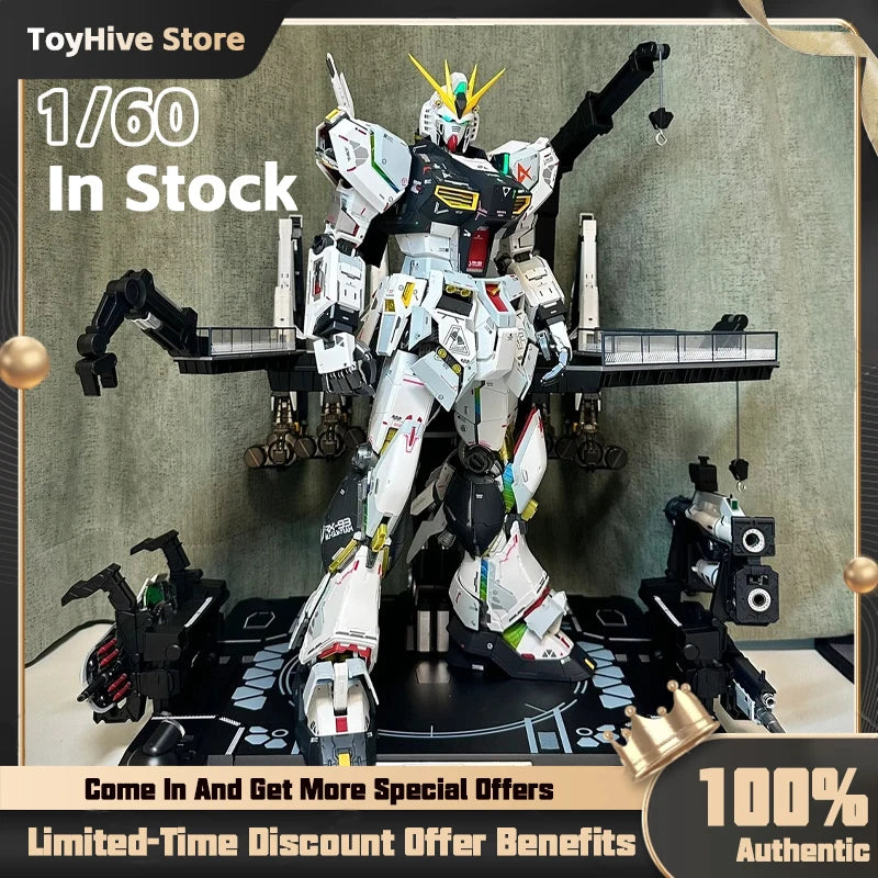 【IN STOCK】Daban 1/60 PG RX-93 V Metal Structure Action Figures Equipped With Floating Cannon Assembly Model Collect Kid Toys