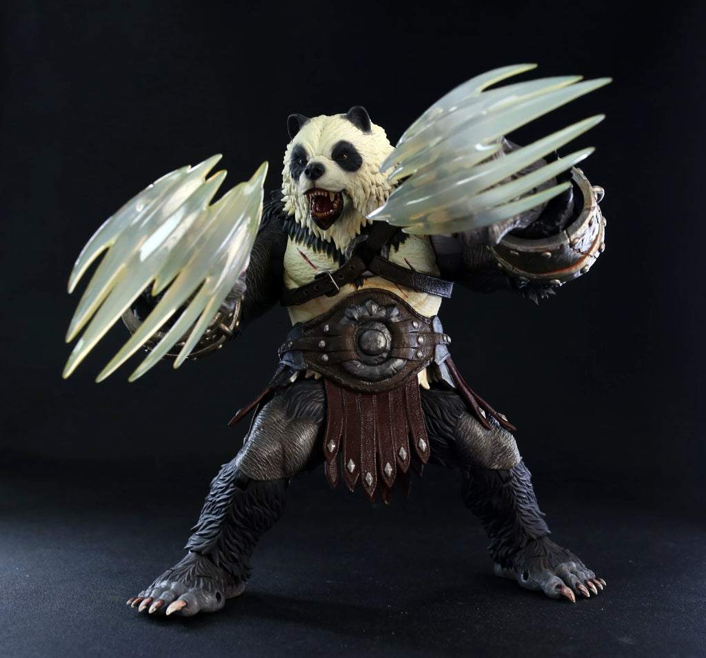 MemoryToys 1/10 Adventurer's World Berserker Bear Men Model Full Set 22cm Druid Animal Giant Panda Action Figure Toys Fans Gifts