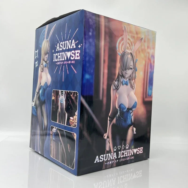 25cm Blue Archive Hayase Yuuka Anime Figure Ichinose Asuna Bunny Girl Action Figure Amau Ako Figurine Sexy Collectible Model Toy