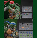 Original Lingjihun 1/12 Ninja Raphael Leonardo Action Figure Pvc Figurine Collect Hobby Toy Christmas Gift  Anime Fans In Stock