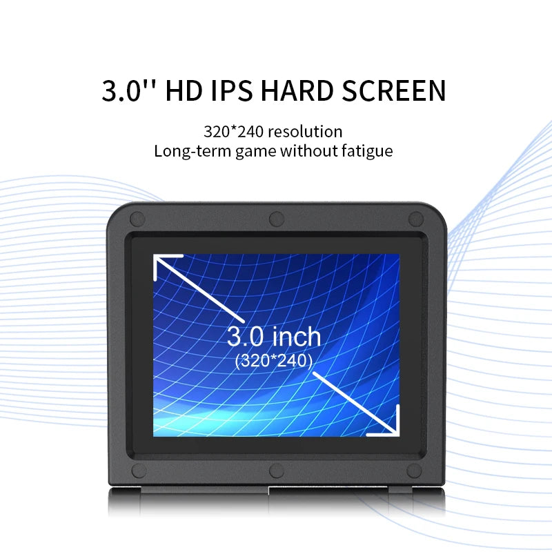POWKIDDY v90 3-Inch IPS Screen Flip Handheld Console Dual Open System Game Console 16 Simulators Retro PS1 Kids Gift 3D New Game