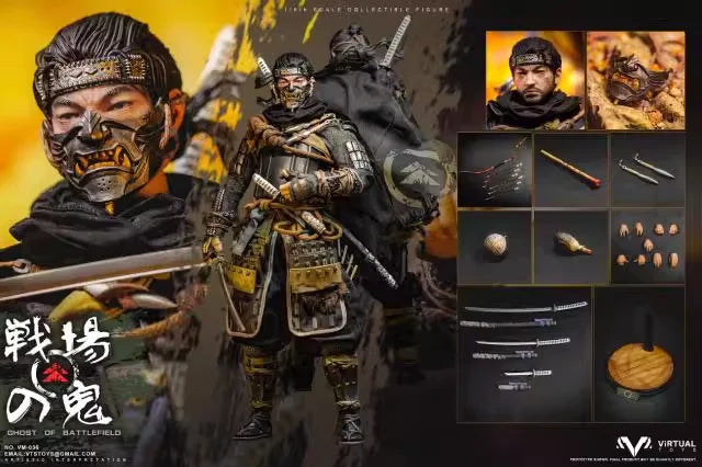 Original VTS TOYS 1/6 VM-036 Ghost of Tsushima 12-inch Japanese Samurai Action Figure Model Toys Male Soldier