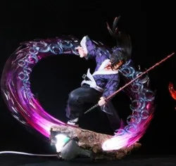 Статуетка на Demon Slayer 21CM Аниме фигурки Бойна форма Kokushibou и Tsugikuni Yoriichi PVC материал