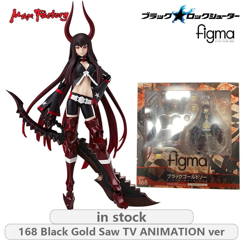 Max Factory Original FIGMA Black Rock Shooter  Series SP041 Black Rock Shooter\SP040 BRSB Anime Action Figure Model Toys