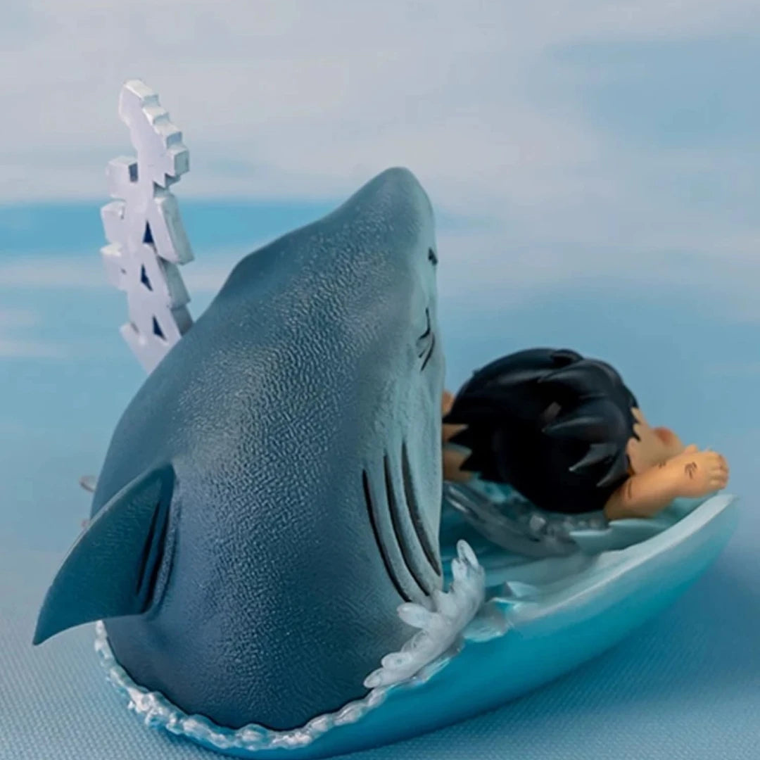 6,5 cm/2,6 Zoll Anime Dragon Ball Z Son Goku Krillin Haiangriff Wasserflucht Figur Sammler DBZ Actionfigur