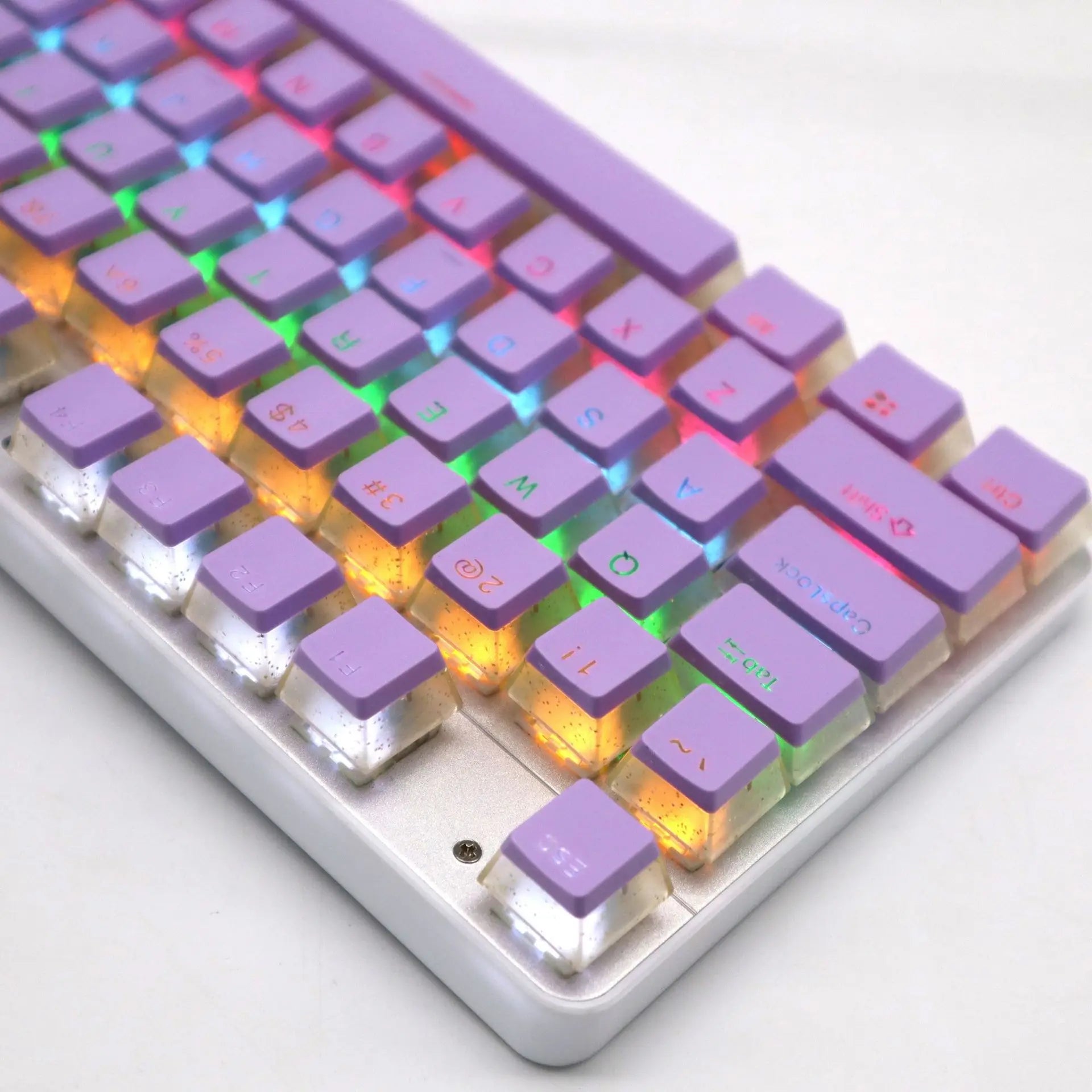 104 Keys PBT Pudding Keycap Two-color Injection OEM Profile DIY Keycaps for Gateron Cherry MX Switch Gaming Mechanical Keyboard