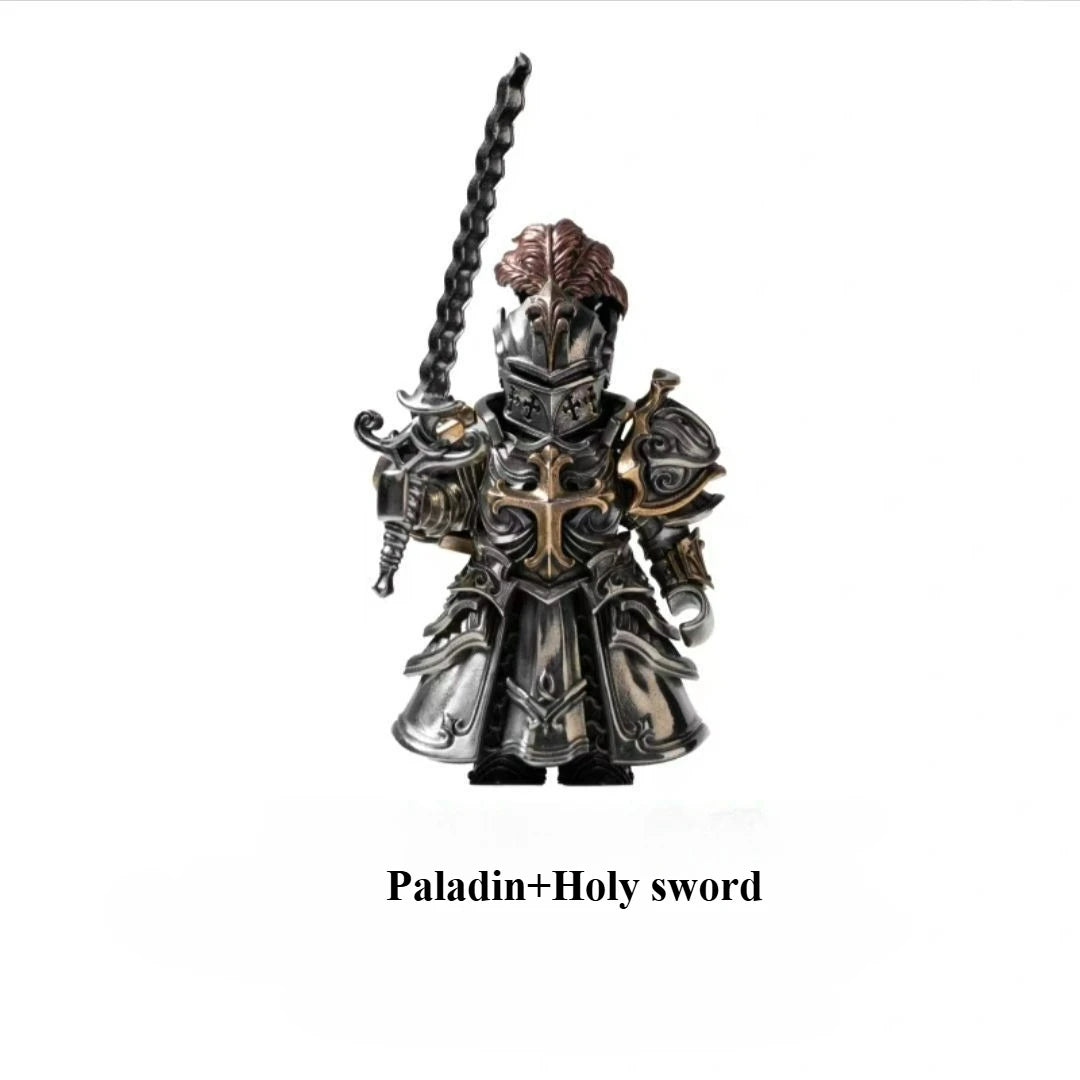Paladin Crusaders Magnetic Detachable Metal Desktop Figurine Small Gifts Souvenirs Collectible Crusader Knight for Office Decor