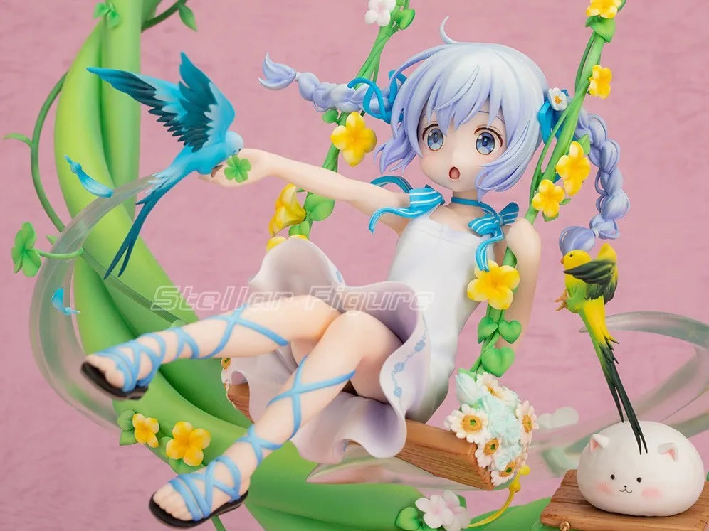 【SF】In Stock F:NEX Would You Like Some Rabbits Today Tippii Kafuu Chino 1/7 Scale Figures Model Collection Gift