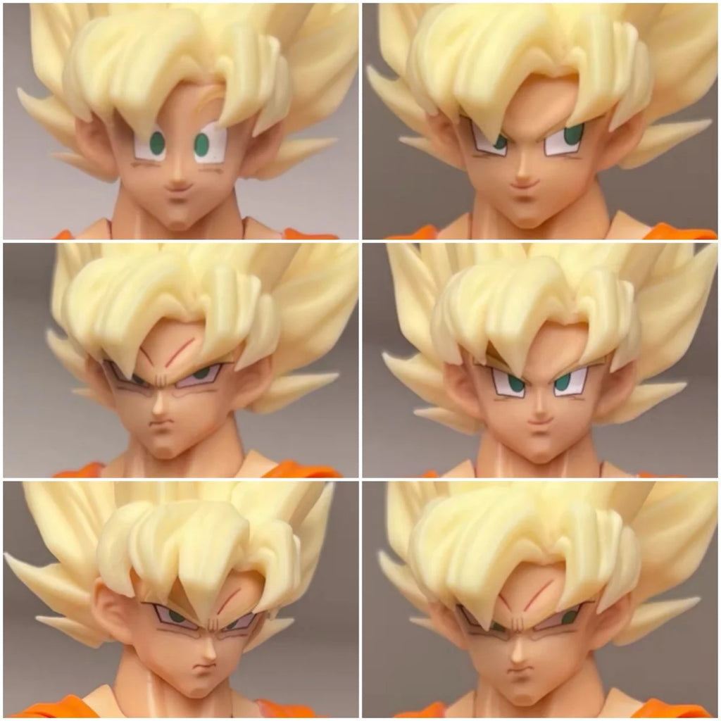 New Air Hm Ah005 Dlc Dragon Ball Z Shf Full Power Super Saiyan Son Goku Headsculpt Action Figures Head Accessories Boys Toys