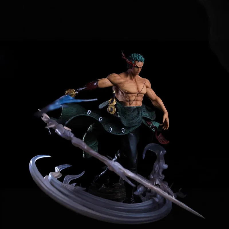 One Piece Gk Anime Battle Roronoa Zoro Standing Posture Statue Model Toy Doll Pvc Collection Desk Decoration Gift