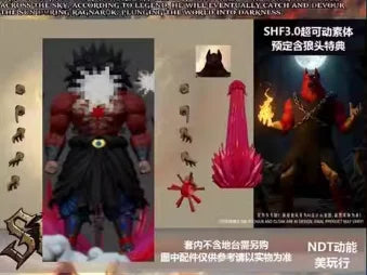 Beast God & Kong Model Broly SSJ5 MA08L/09/10/11 Super Saiyan 5 Dragon Ball SHF NORSE GOD: SKOLL Action Figure Anime Model Toy