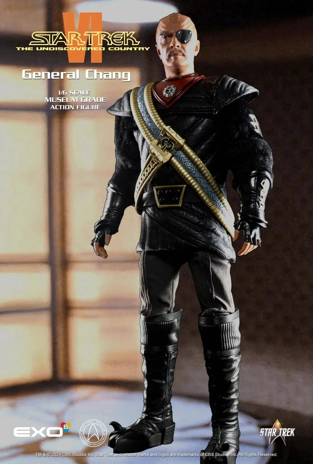 In Stock EXO-6 Star Trek 1/6 Scale Colelctible Male Soldier General Chang Full Set 12inch Action FIgure Model Toys