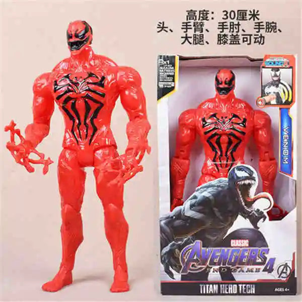 High Quality 30cm Marvel Avenger Toy Thanos Spiderman Iron Man Captain America Thor Black Panther Sound And Light Holiday Gifts