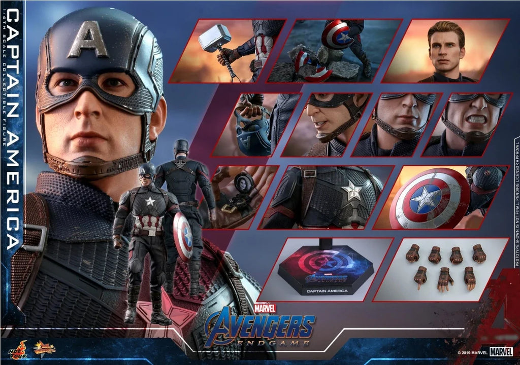 【MT】Hot Toys MMS536 Marvel "Avengers 4: Endgame" Captain America 1:6 Scale Collectible Doll Movable Model Toy Gift