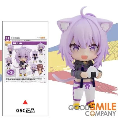 GSC Hololive Vtube Anime Figure 10Cm NENDOROID Inugami Korone Nekomata Okayu Action Figure Toys For Kids Gift Collectible Model