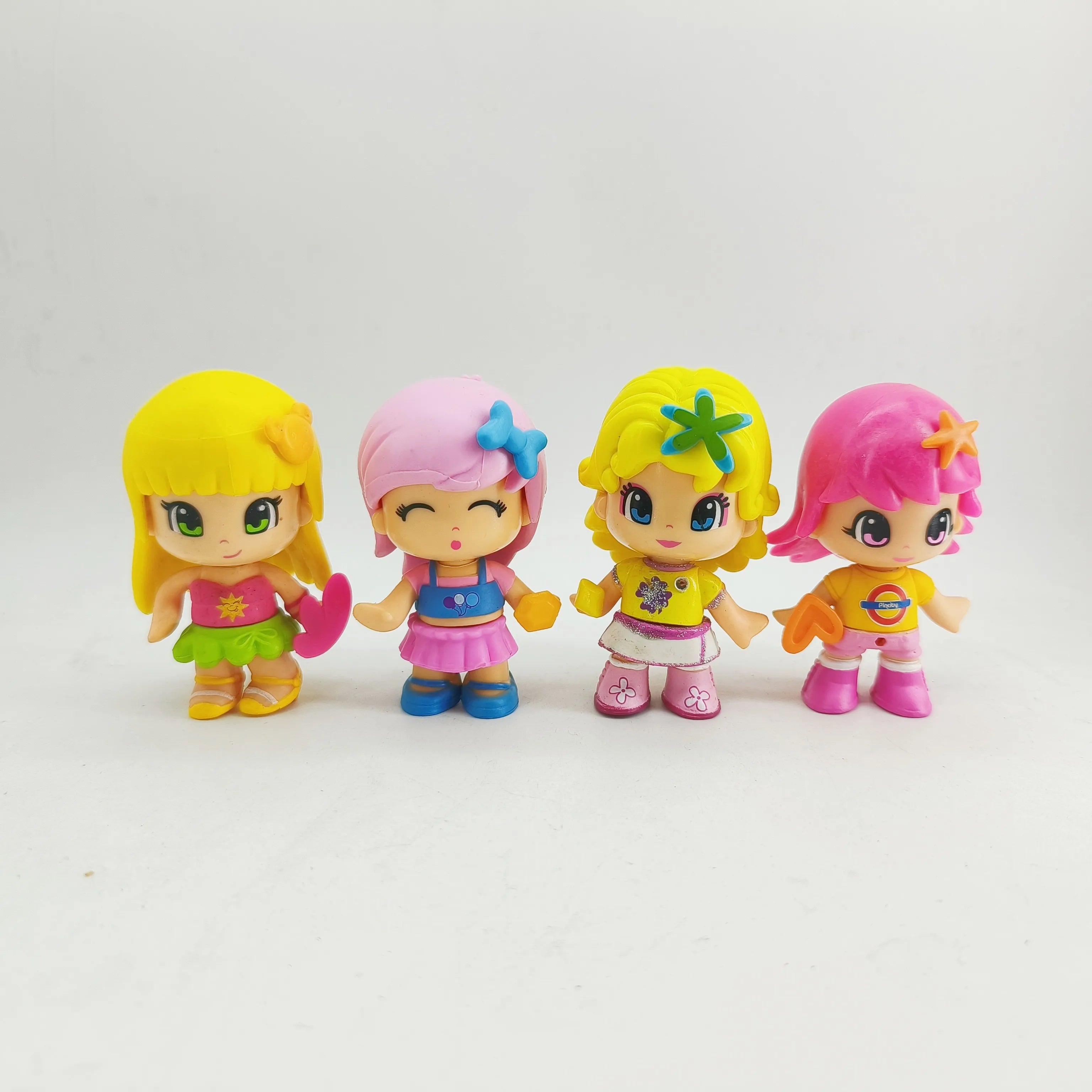 New Pinypon Gilr and Baby Action Figure Dolls Cute DIY Detachable Dress Up Toy Interchangeable Outfits Figuras Kid Girl Toy Gift
