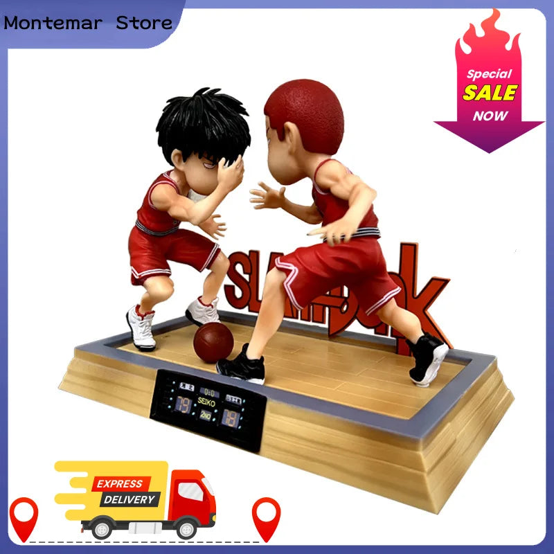 Action Figure Anime Sakuragi Hanamichi Rukawa Kaede Gk Century High Five Q Version Pvc Model Collection Boys Toys Gif