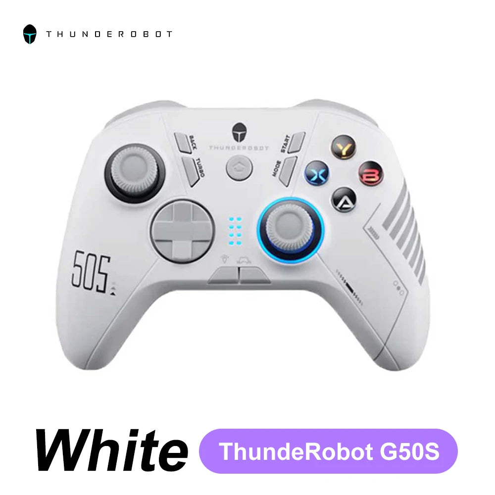 New THUNDEROBOT G50S Wireless Gamepad 1000Hz Return Rate Three Mode Gaming Controller with Hall Trigger for PC/Nintendo Switch