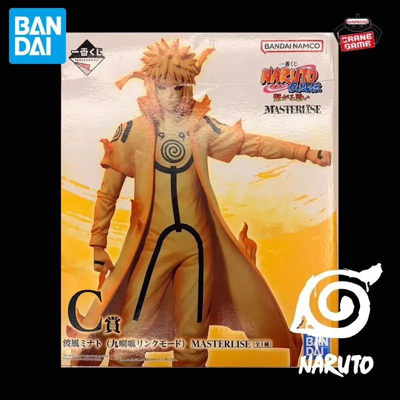 In Stock Bandai Original Naruto Namikaze Minato Anime Figure Action Model Cartoon Doll PVC Desktop Toys Ornaments Festival Gifts
