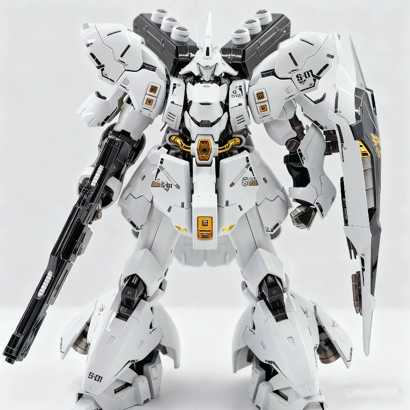 RG 1/144 MSN-04 Sazabi White Star Version Assembly Model Kit Action Figures With Decals Collectable Mecha Toy Desk Deco Boy Gift