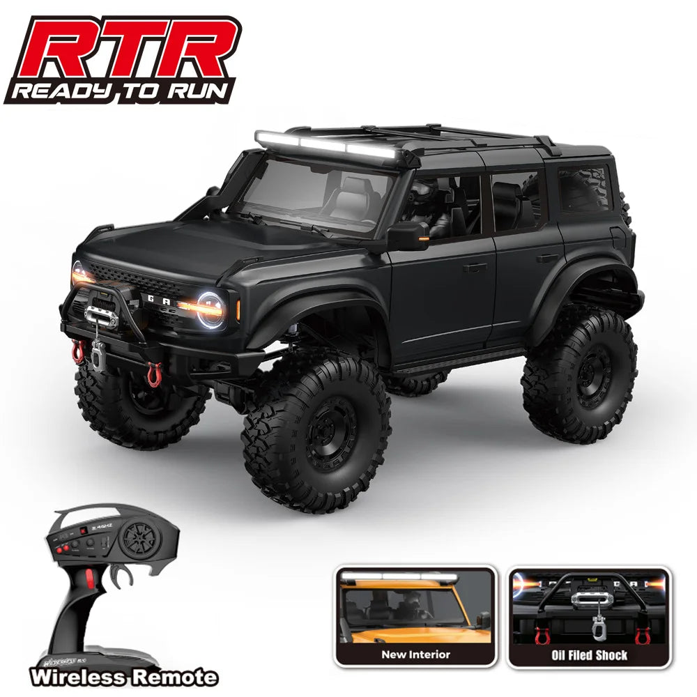 RC Crawler 1/10 Rc кола 4WD RTR HB R1001 с LED 2.4G електрическо дистанционно управление Rock Buggy офроуд превозно средство Rc коли за възрастни