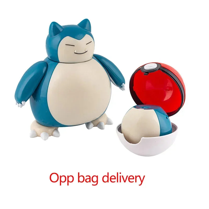 Pokemon Figure Pokeball Poke Ball Venusaur Charizard Gyarados Pikachu Mewtwo Gengar Blastoise Mew Eevee Box Elf for Kid Toy Gift