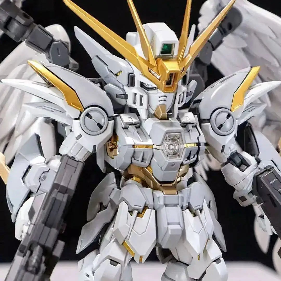 GL MODEL MGSD Wing Snow White  Xxxg-00ysw  Assembly Model Kit Wing Zero EW XXXG-00W0 Robot Action Figure Plastic Model Kits Toys