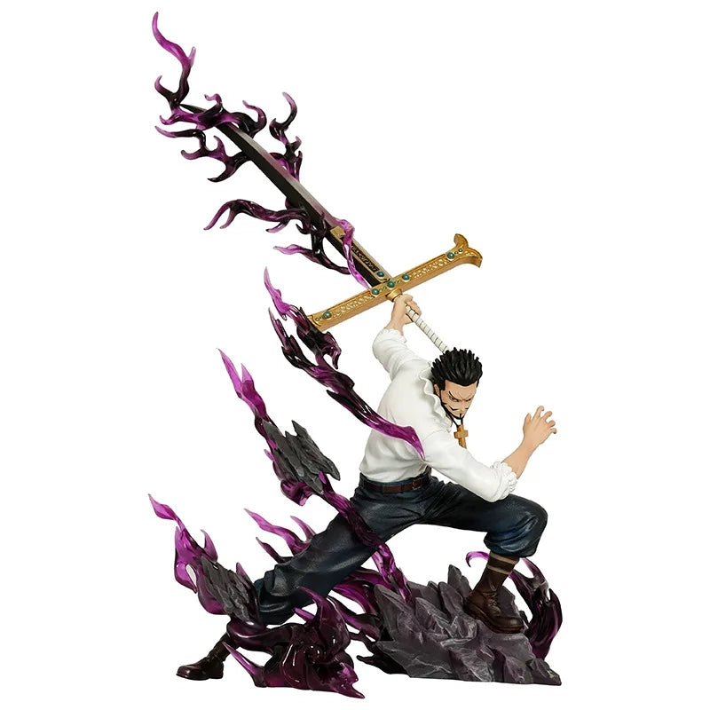 Neue Hawkeye Figuren One Piece Mi Hawk Action-Cartoon-Figur 35 cm PVC-Statue Modell Ornament Dekoration Kinderspielzeug Geschenke