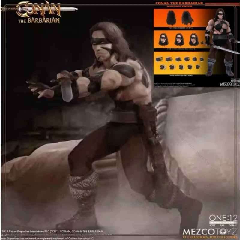 【Coming Soon】One:12 Conan, The Barbarian, Camouflage War Drawn Edition, Action Doll Toy Collection Gift