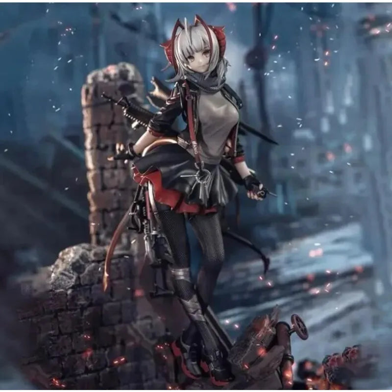 26 cm Arknights Anime Spielfigur mit bewaffneten schönen Mädchen Peripheriegeräte Kawaii Manga Figuren Sammlung Modell Puppen Kinder Spielzeug Geschenk